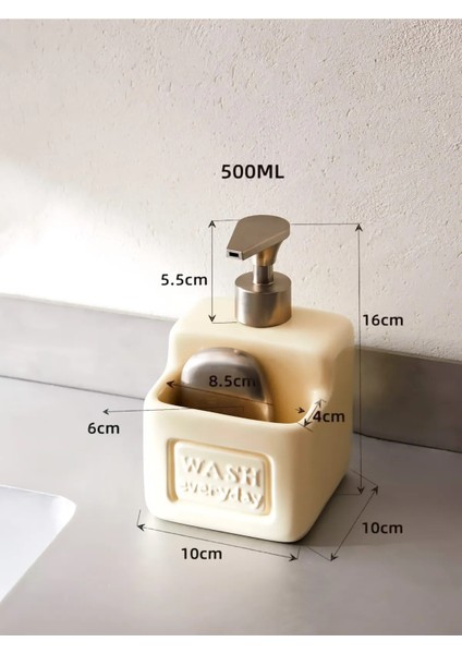 Ashton Beige Porselen Sıvı Sabunluk 500 ml modelleri