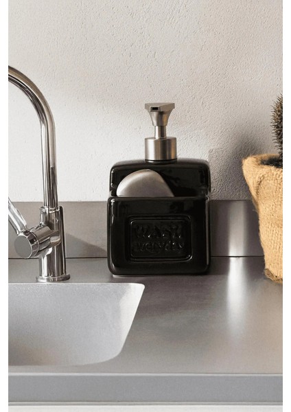Ashton Beige Porselen Sıvı Sabunluk 500 ml