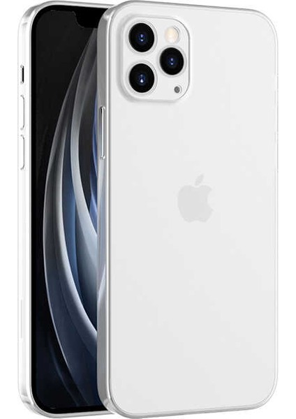 Apple iPhone 12 Pro Max - Kılıf Kamera Korumalı Sert Blok Kapak - Şeffaf