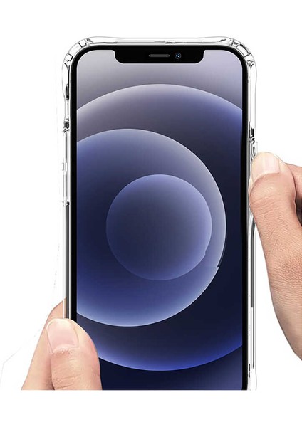 Apple iPhone 12 Pro Max - Kılıf Wireless Şarj Özellikli Şeffaf Sert Koruyucu Tacsafe Kapak - Şeffaf