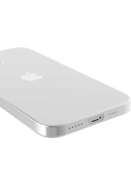 Apple iPhone 12 - Kılıf Kamera Korumalı Sert Blok Kapak - Şeffaf