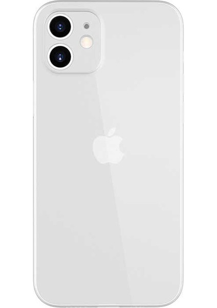 Apple iPhone 12 - Kılıf Kamera Korumalı Sert Blok Kapak - Şeffaf