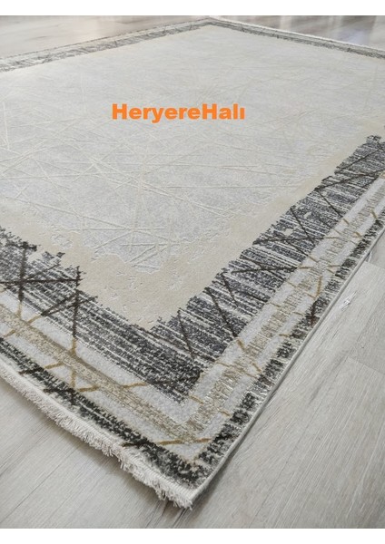 Yamalı Home Artel AR01 Krem BEJ-160X230 cm Ipeksi Yumuşak Viskon Halı modelleri