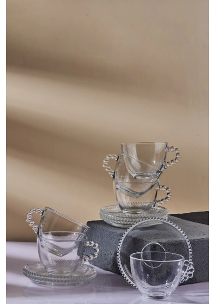 Girona Boncuk Kahve Fincan Takımı - 6 Kişilik 12 Parça fiyatları