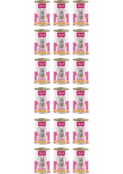 @23 Yetişkin Kedi Konservesi Tavuk Aromalı 415 G x 24 Adet
