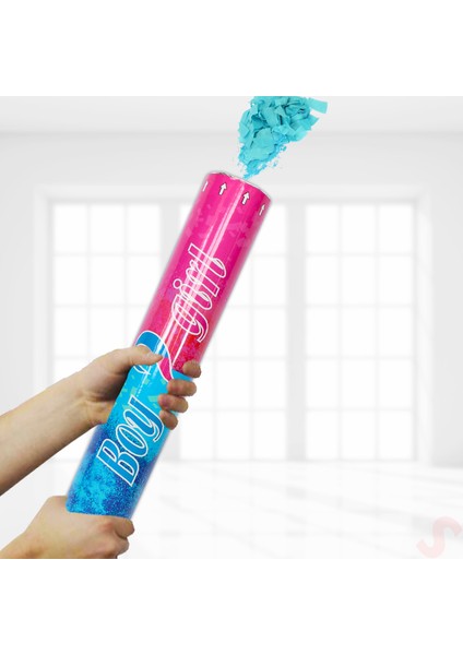 Cinsiyet Belirleme Parti Konfetisi, 40 cm - Mavi