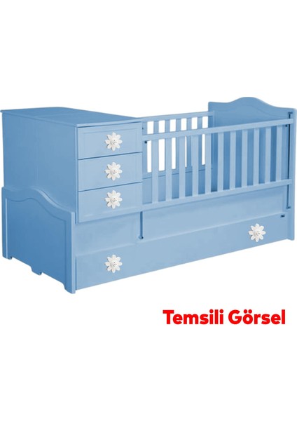 Mobilya Plastik Papatya Gülücüklü Beyaz Renk Çoçuk Odası Dolabı Kapak Kulpu Çekmece Kulbu 5 Adet modelleri