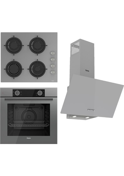 Statik Cs Serisi Gri Set (CS208 + XE61CPR +D088 )