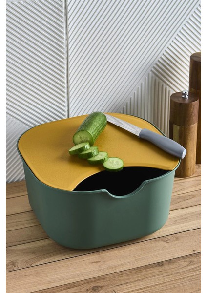 Tasty+5 Prç. Çok Amaçlı Karıştırma Kabı+Süzgeç+Kesme Tahtası Hazırlık Seti modelleri