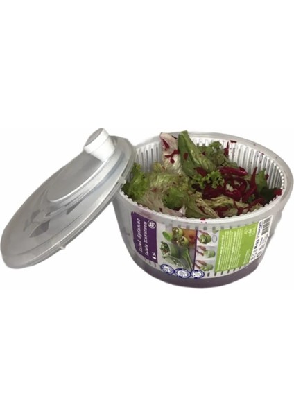 Salata ve Sebze Kurutucu Salata Değirmeni Sebze Yıkama Makinesi 5 Lt