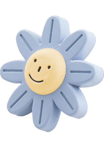 Mobilya Plastik Papatya Gülücüklü Mavi Renk Çoçuk Odası Dolabı Kapak Kulpu Çekmece Kulbu 1 Adet