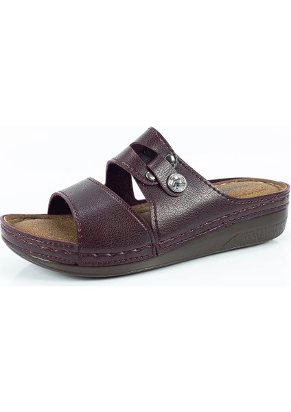 Kadın Bordo Çift Dikişli Terlik fiyatları