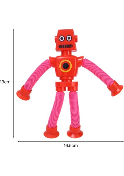 Işıksız Vantuz Yapışkan Teleskobik Robot Eğitici Figür Oyuncak 4 Renkten Biri Gönderilir. fırsatları