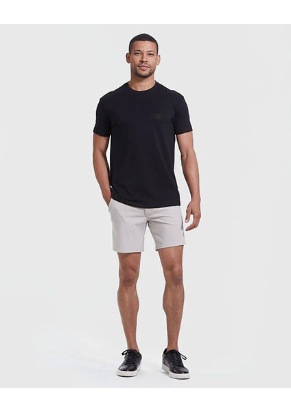 Erkek Siyah Baskılı Regular Fit Kalıp Likralı Kumaş T-Shirt modelleri