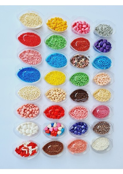 Mini Pasta Süsü Seti 20 'li Paket Karışık + Rende Çikolata Pasta Süsü
