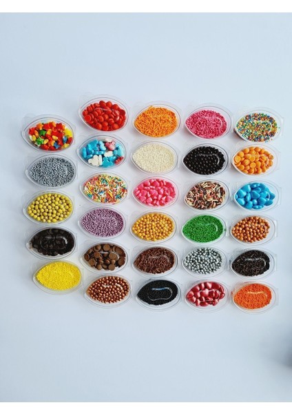 Mini Pasta Süsü Seti 20 'li Paket Karışık + Rende Çikolata Pasta Süsü
