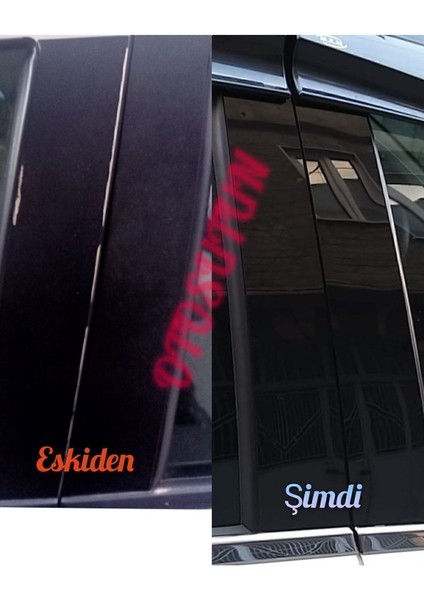 Fiat Linea Parlak Siyah Kapı Sütunları