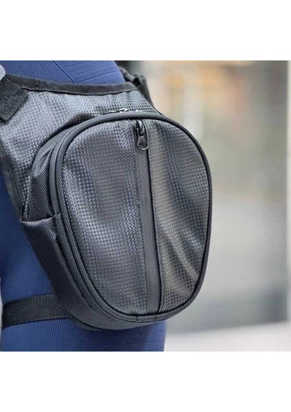 Gear5 Bacak Çantası Siyah Karbon Desen