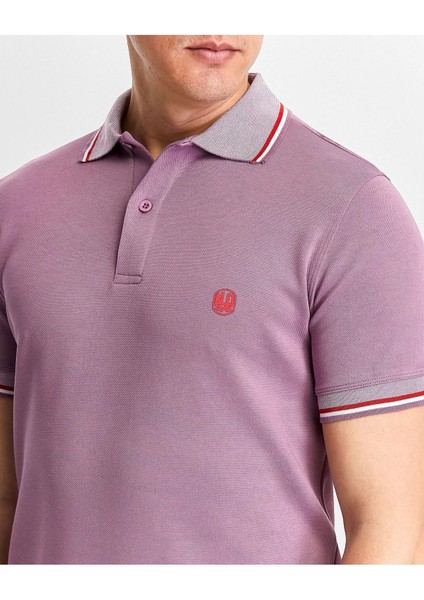 Erkek Fuşya %100 Pamuk Serin Tutan Fit Polo Yaka T-Shirt modelleri