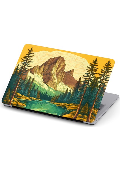 Macbook Pro (M1-M2) Kılıf 14.2 Inç A2442-A2779-A2992 A2918 2020/2022 Sert Kapak Koruma Macpac-26 Dağ Manzarası
