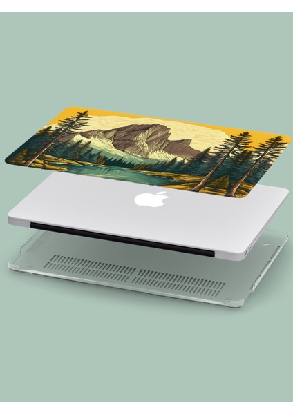 Macbook Pro (M1-M2) Kılıf 14.2 Inç A2442-A2779-A2992 A2918 2020/2022 Sert Kapak Koruma Macpac-26 Dağ Manzarası fiyatları