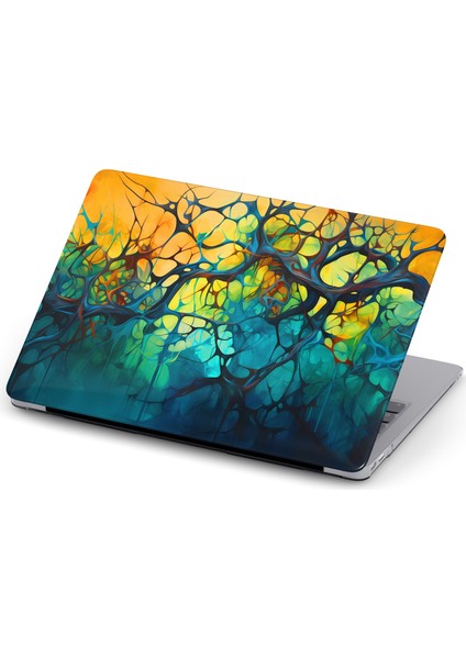 Macbook Pro (M1-M2) Kılıf 13 Inç A2338-A2289-A2159 2020/2022 Kapak Tam Koruma Macpac-01 Zehirli Sarmaşık