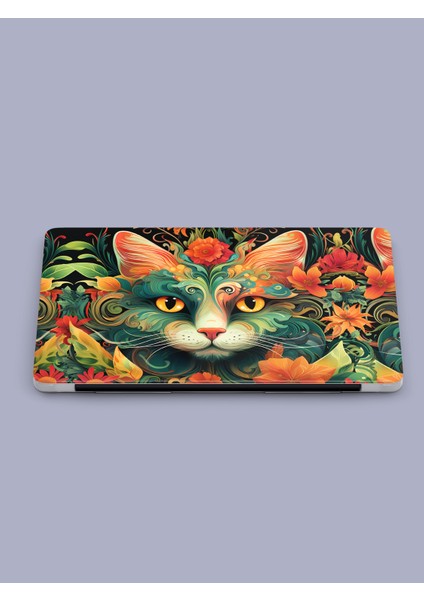 Macbook Pro (M1-M2) Kılıf 14.2 Inç A2442-A2779-A2992 A2918 2020/2022 Kapak Tam Koruma Macpac-08 Kedi Bohem modelleri