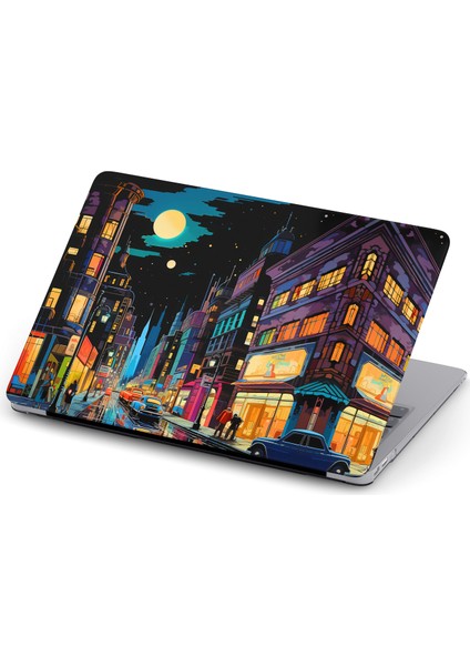 Macbook Air (M2-M3) Kılıf 15 Inç A3114-A2941 2023/2024 Kapak Tam Koruma Macpac-10 Newyork Sokaklarında