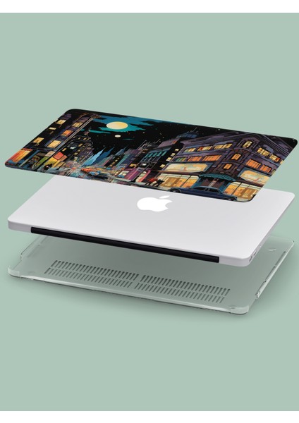 Macbook Air (M2-M3) Kılıf 15 Inç A3114-A2941 2023/2024 Kapak Tam Koruma Macpac-10 Newyork Sokaklarında fiyatları