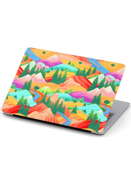 Macbook Pro (M1-M2) Kılıf 14.2 Inç A2442-A2779-A2992 A2918 2020/2022 Kapak Tam Koruma Macpac-05 Yapay Zeka Manzara