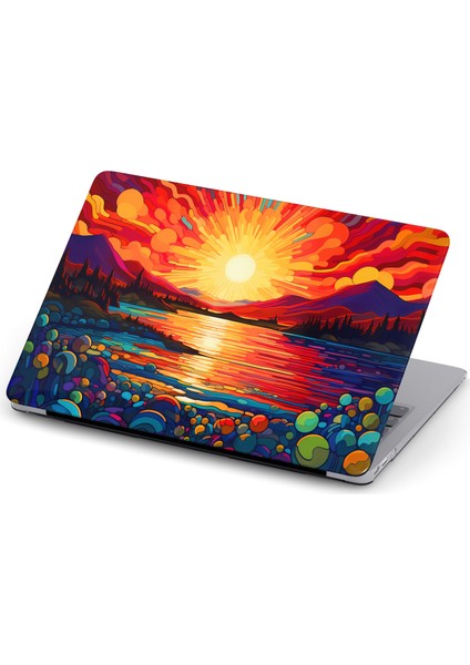 Macbook Pro (M1-M2) Kılıf 14.2 Inç A2442-A2779-A2992 A2918 2020/2022 Kapak Tam Koruma Macpac-13 Kumsal Güneş