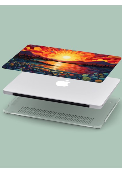 Macbook Pro (M1-M2) Kılıf 14.2 Inç A2442-A2779-A2992 A2918 2020/2022 Kapak Tam Koruma Macpac-13 Kumsal Güneş