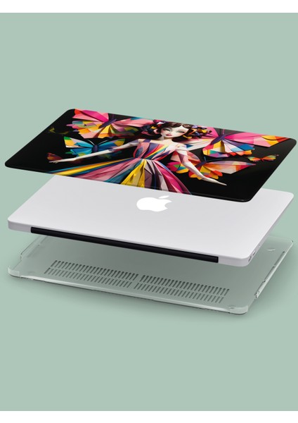 Macbook Pro (M1-M2) Kılıf 14.2 Inç A2442-A2779-A2992 A2918 2020/2022 Sert Kapak Koruma Macpac-20 Roberto Capucci