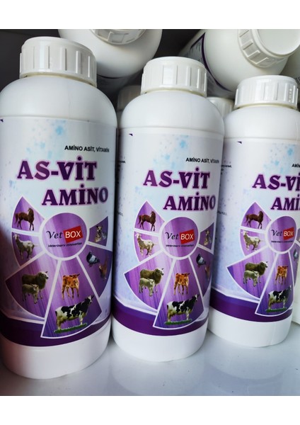 Asvit 1lt Zengin Içerikli Hayvan Destek Minerali (Amino Asit,vitamin)-(Ufakbaş-Büyükbaş-Kuş Grubu)