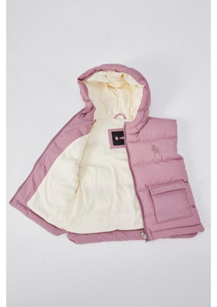 Kapüşonlu Kız Bebek Çocuk Yelek 51305 indirimleri