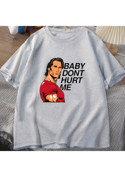 Bebek Bana Zarar Vermeyin Meme Grafik T Shirt Adam Giysileri Pamuk Baskı Kısa Kollu Erkek Pam