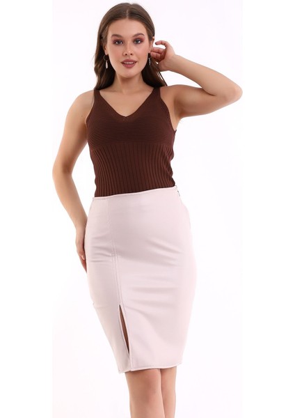 Deri Etek Yırtmaçlı fiyatları