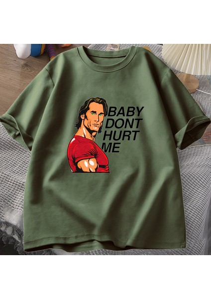 Bebek Bana Zarar Vermeyin Meme Grafik T Shirt Adam Giysileri Pamuk Baskı Kısa Kollu Erkek Pam