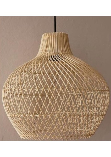 Modern Rattan Tombik Avize