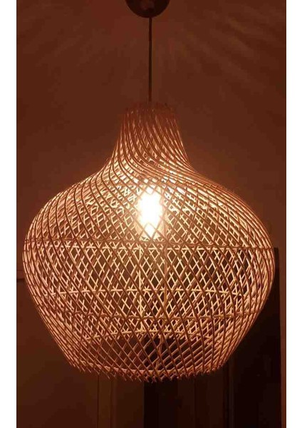Modern Rattan Tombik Avize