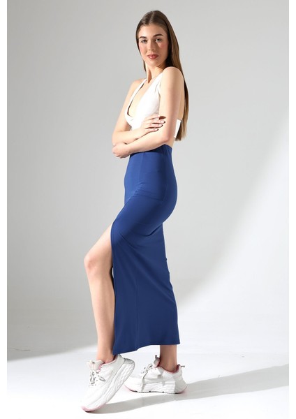 Uzun Dalgıç Etek Ön Yırtmaçlı 92 cm Iç Göstermez Orta Kalın Düz Likralı Kumaş fiyatları