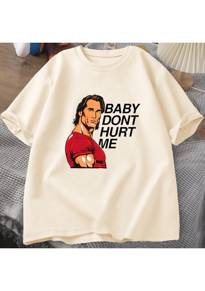 Bebek Bana Zarar Vermeyin Meme Grafik T Shirt Adam Giysileri Pamuk Baskı Kısa Kollu Erkek Pam