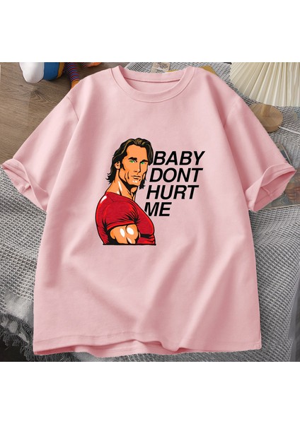 Bebek Bana Zarar Vermeyin Meme Grafik T Shirt Adam Giysileri Pamuk Baskı Kısa Kollu Erkek Pam