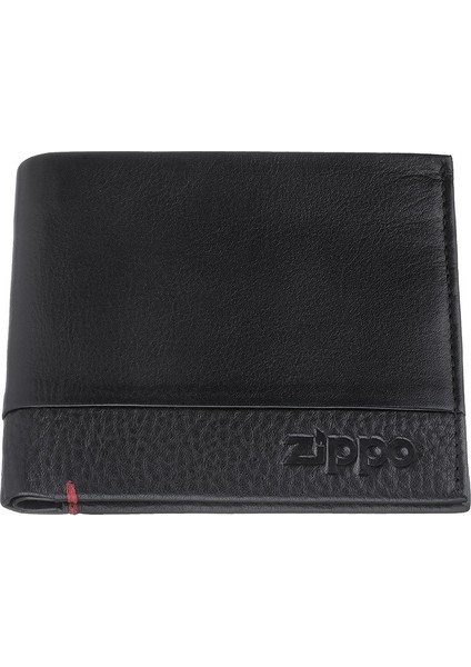 Rfıd Bloklamalı Nappa Deri Kredi Kartlıklı Cüzdan - Siyah