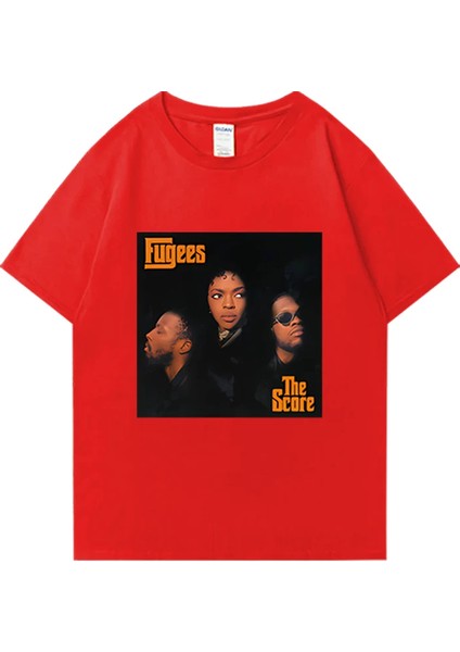 Rap Fugees Efsane Grup Vintage 90S T Shirt Yaz Klasik Erkek Kadın Günlük T-Shirt Grafik