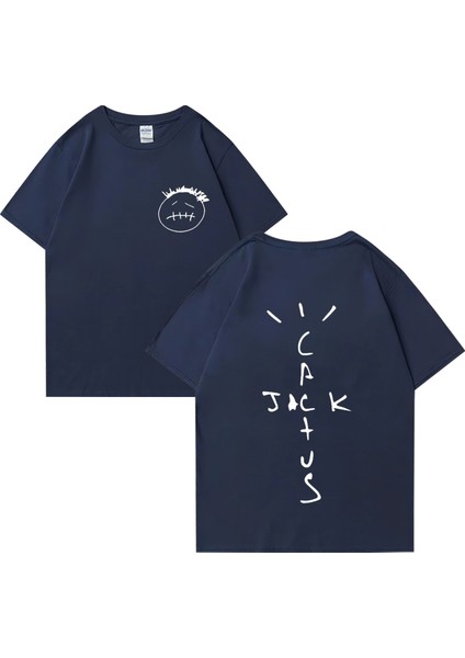 Rapçi Kaktüs Jack Vintage Tişört Erkek Kadın Retro Hip Hop Streetwear Moda Rahat Gevşek Pamuk