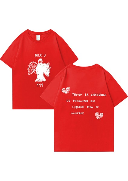 Rapçi Milo J T Shirt 111 Albümü Merch Baskı T-Shirt Erkekler Kadınlar Saf Moda Kalça Hopt-Shi