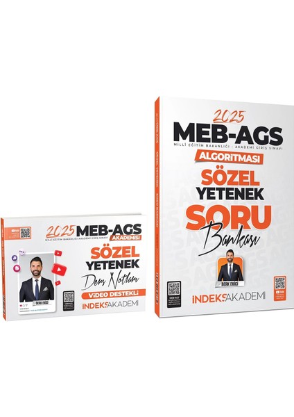 2025 Meb-Ags Sözel Yetenek Ders Notları / Soru Bankası 2 Li Set