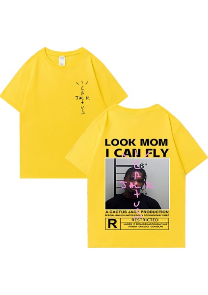 Rapçi Kaktüs Jack T-Shirt Popüler Erkek Kadın Moda Giyim Vintage Gevşek O-Boyun % P