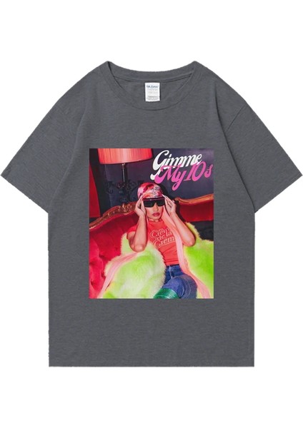 Yeni Rapçi Nicki Minaj Tur 90S Kalça Hopt Erkekler Kadınlar Vintage Moda Kısa Kollu T-